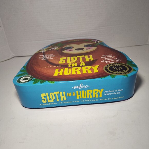 eeBoo: Sloth in a Hurry Action Game, an Easy Fast-Moving Improv Game, 2 to 4 M - Picture 5 of 7